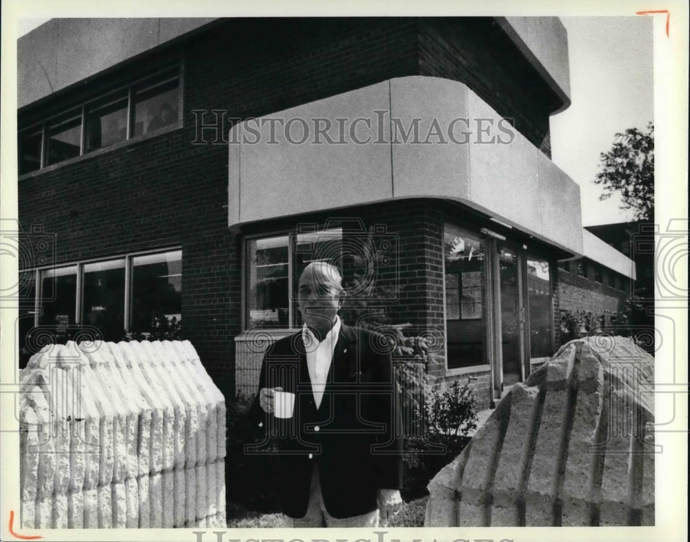 1979 Press Photo Ray Kroc, chairman McDonald's at the new Ronald McDonald's - Historic Images