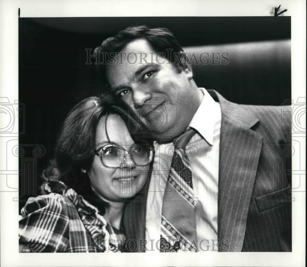 1985 Press Photo Ptm. Dale Krejci and wife Cheryl - Historic Images