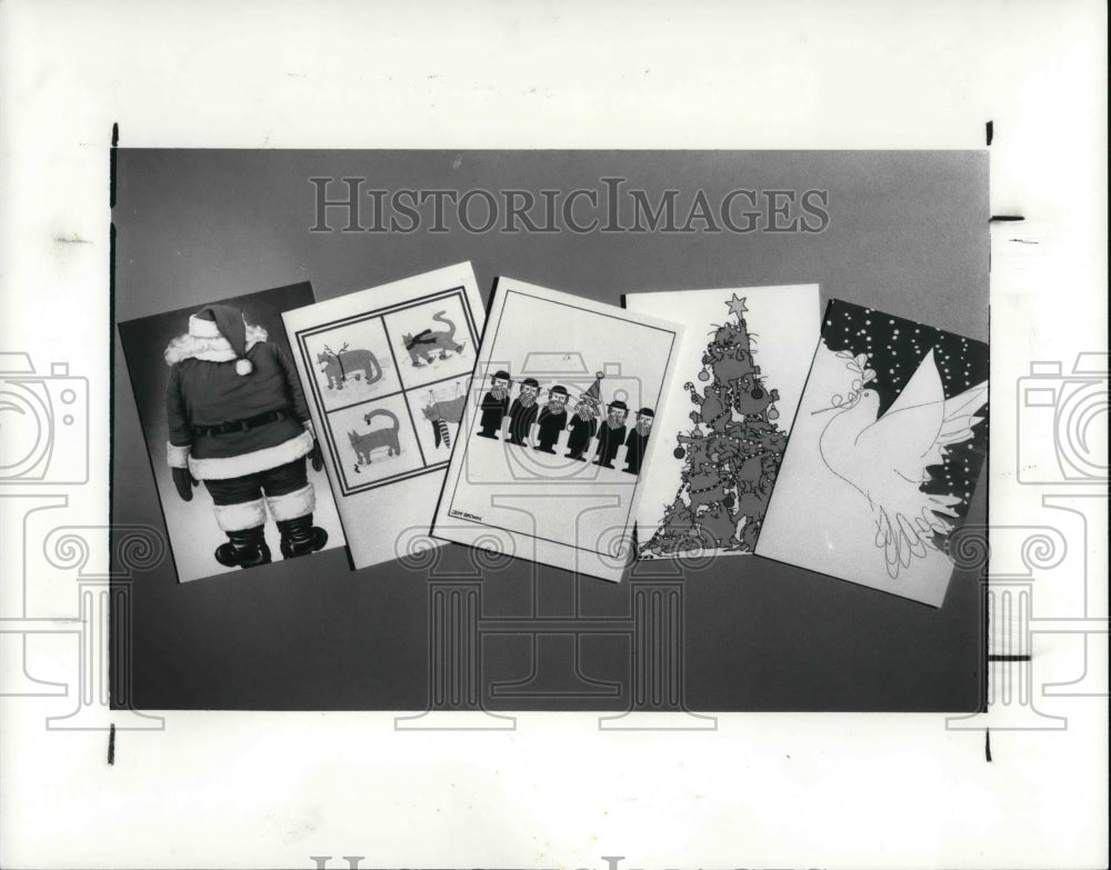 1987, Holiday Christmas cards - cva26493 - Historic Images