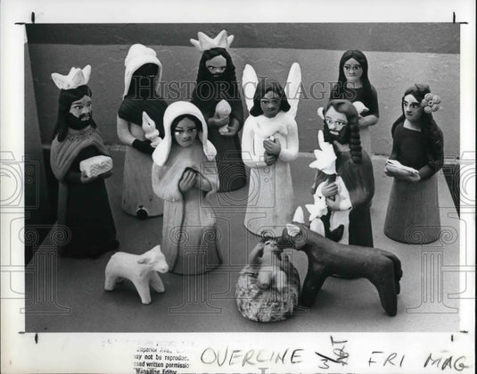 1988 Press Photo Christmas Holidays, Nativity on Folkarte Gallery - Historic Images