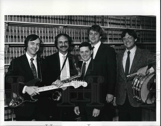 1987 Press Photo Baker Hostetler Law firm musicians - Historic Images
