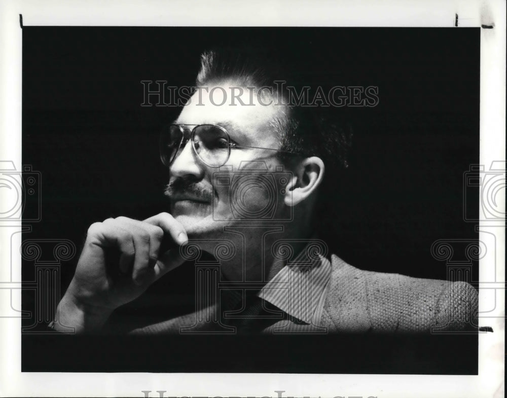 1987 Press Photo Alan Kuconis, National Association of Persons with AIDS - Historic Images