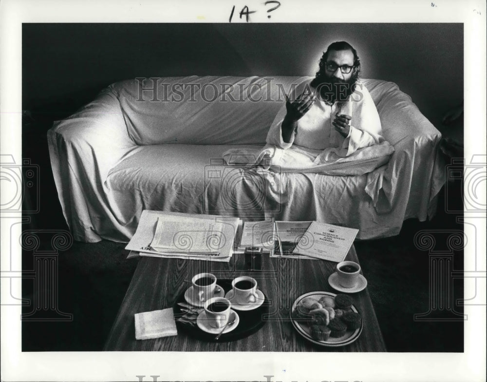 1985 Press Photo Brahmacharya Nandkishore - Historic Images