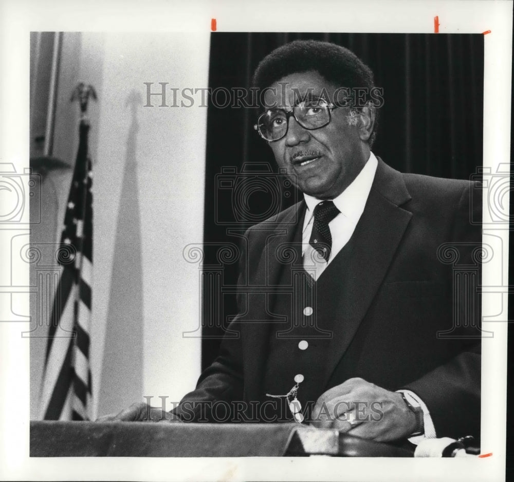 1980 Press Photo Dr. Joseph E. Lowery, Pres. of Southern Christian Leadership - Historic Images