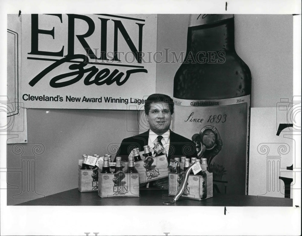 1989 Press Photo Dave Lowman of the Cleveland Brewing Company - Historic Images