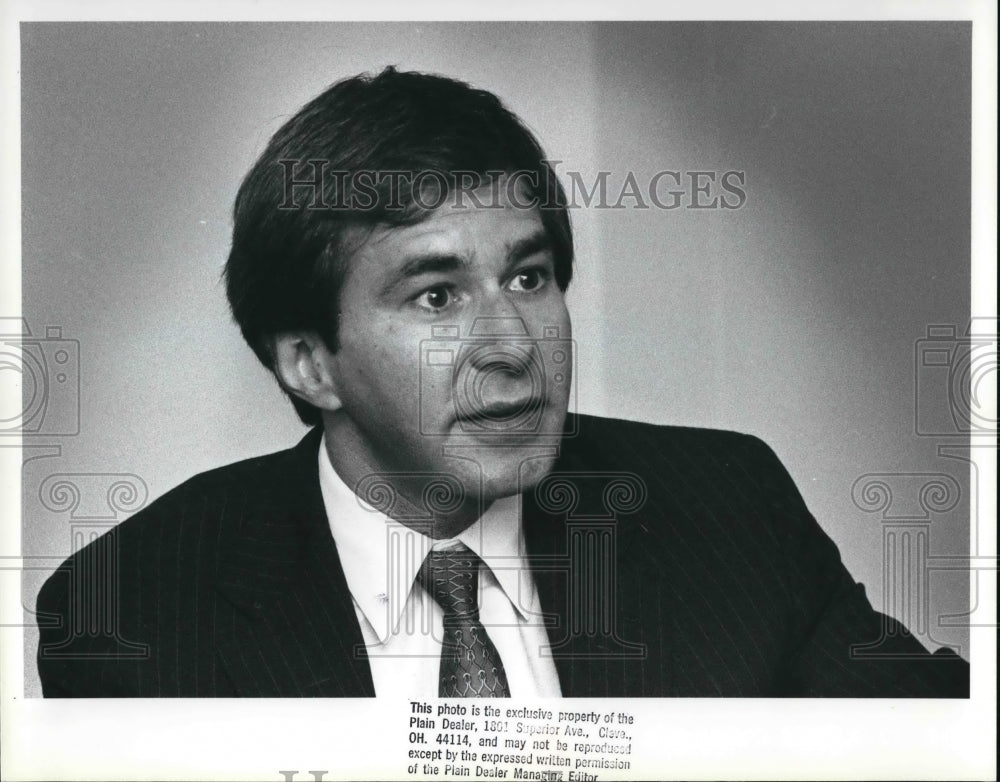 1988 Press Photo American Stock Exchange President Kemneth R. Leibler - Historic Images