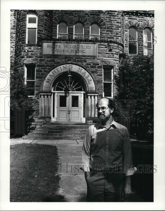1985 Press Photo Kenneth Martin architect, Baldwin Wallace - Historic Images