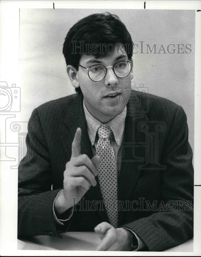 1986 Press Photo James J.D. Luce, a fundamentalist - Historic Images