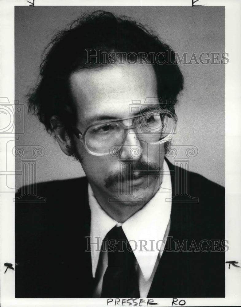 1986 Press Photo Paul Levy, Attorney, Civil Suit against Jackie Presser - Historic Images