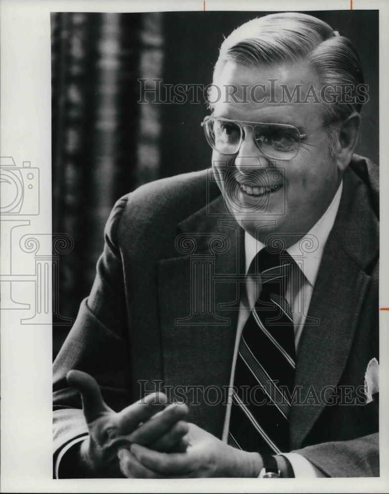 1977 Press Photo John Lathe Jr, President of Growth Association - Historic Images