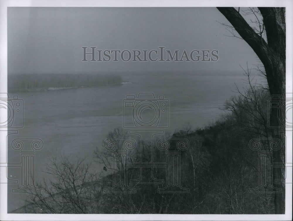 1960 Press Photo View of Mississippi river from the Southern end - Historic Images