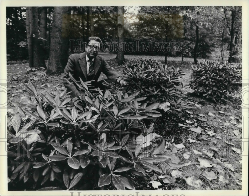 1979 Press Photo Dr David Leach, geneticist &amp; botanist from Madison - Historic Images