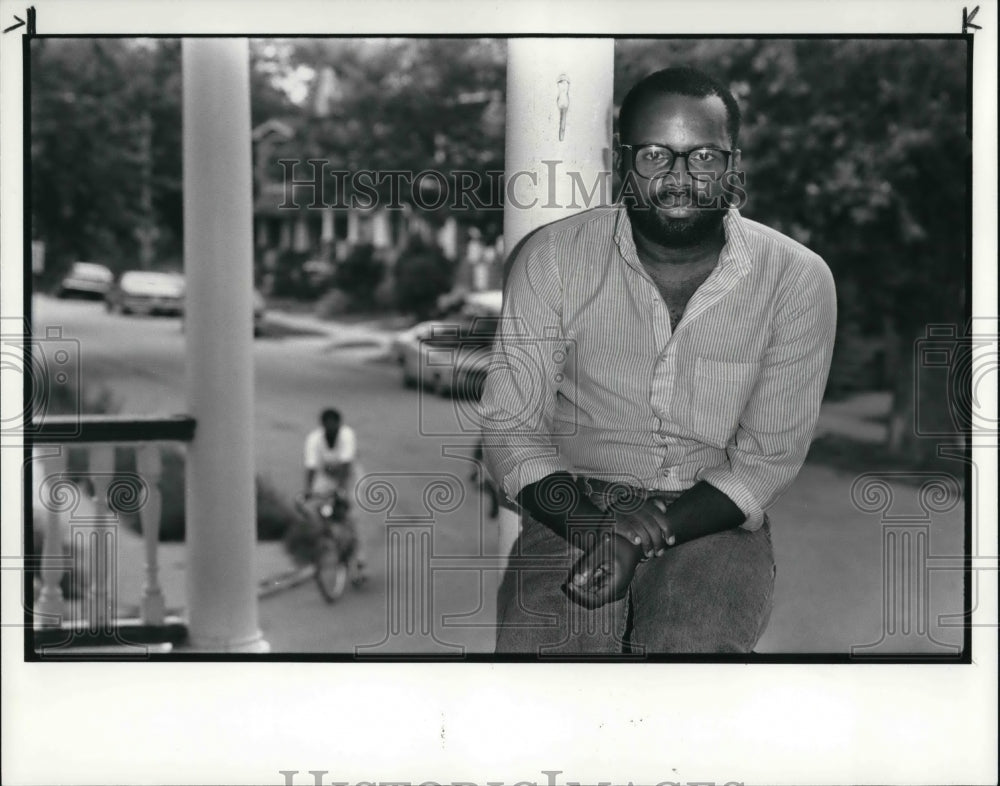 1986 Press Photo Melvin Laprade at his parent&#39;s house - Historic Images