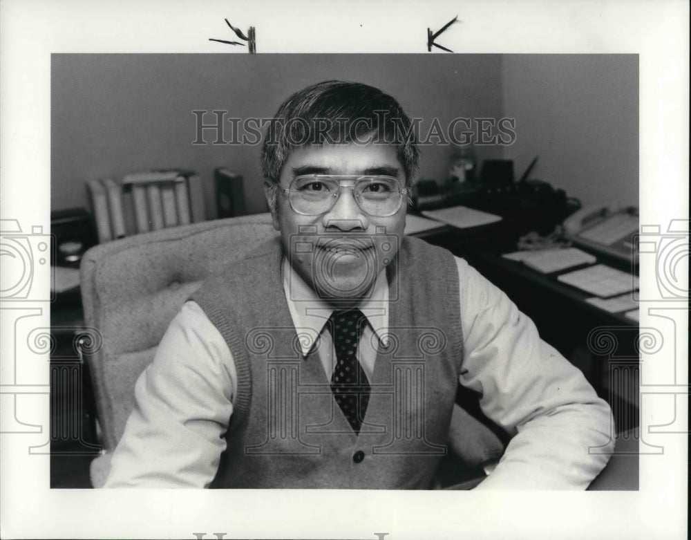 1985 Press Photo Anthony H.K. Ma, Regional Income Tax Agency former director - Historic Images