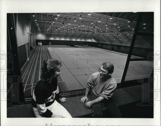 1986 Press Photo The Baldwin Wallace College students, Kevin Onswald & T.Holmes - Historic Images