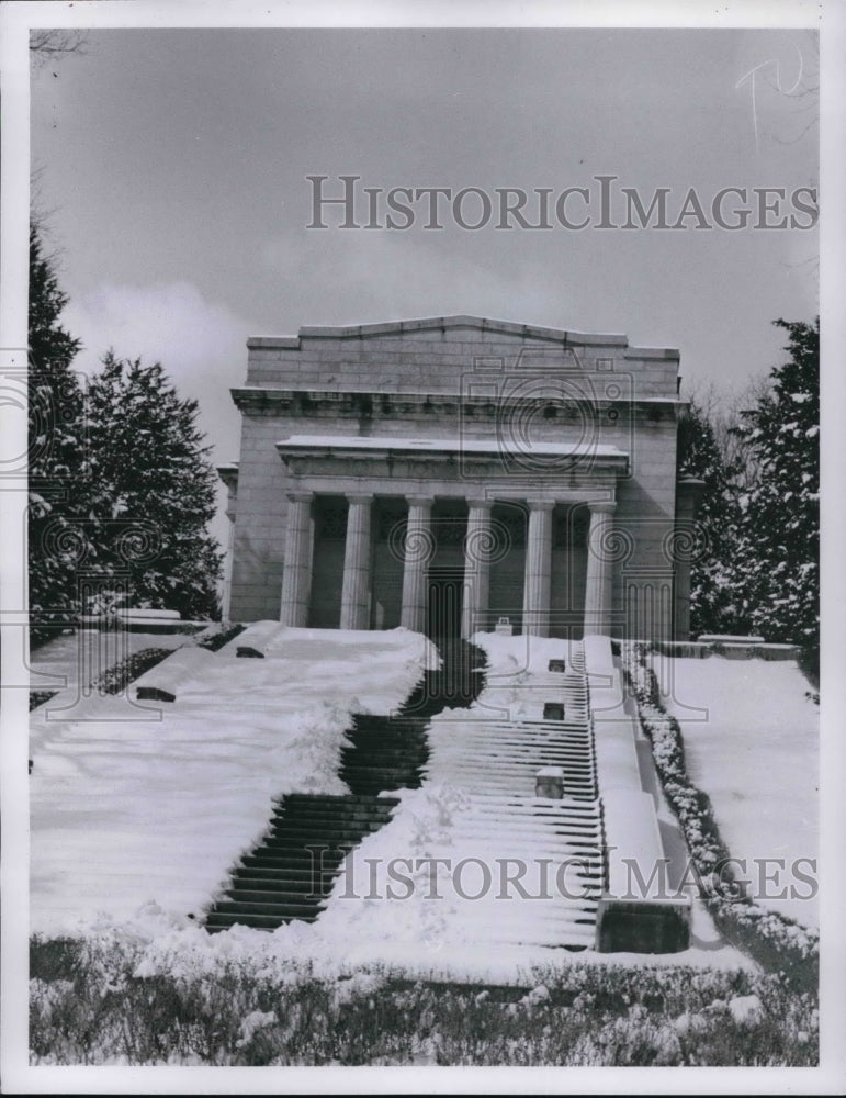 1960 Press Photo Lincoln Memorial Bldg in Abraham Lincoln Natl Historical Park- Historic Images