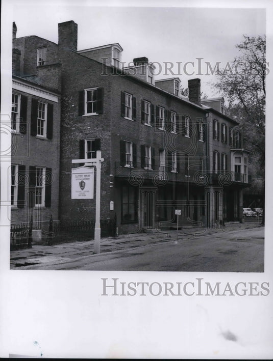 1960, Partially restored Shenandoah Street in Harpers Ferry - Historic Images