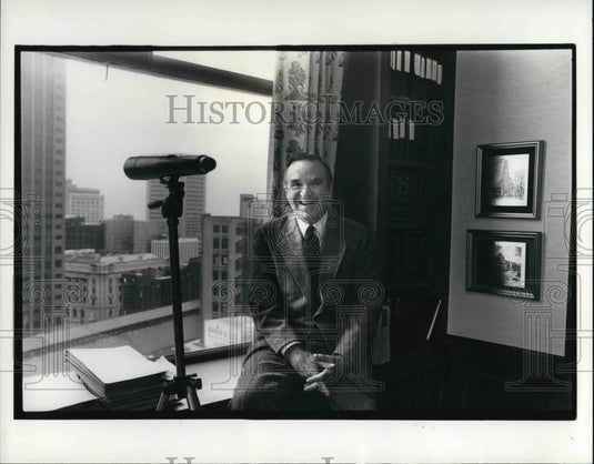 1988 Press Photo John McClatchey, lawyer & new Pres of Woodruff Foundation - Historic Images