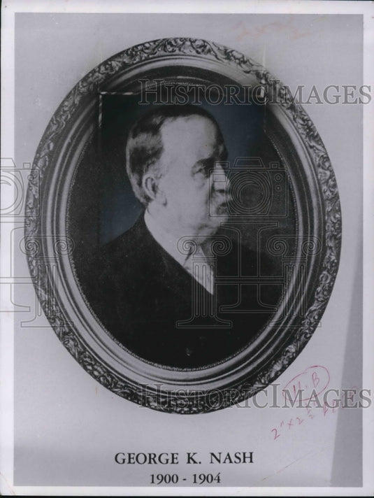 1961 Press Photo Governor George K. Nash of Ohio - Historic Images