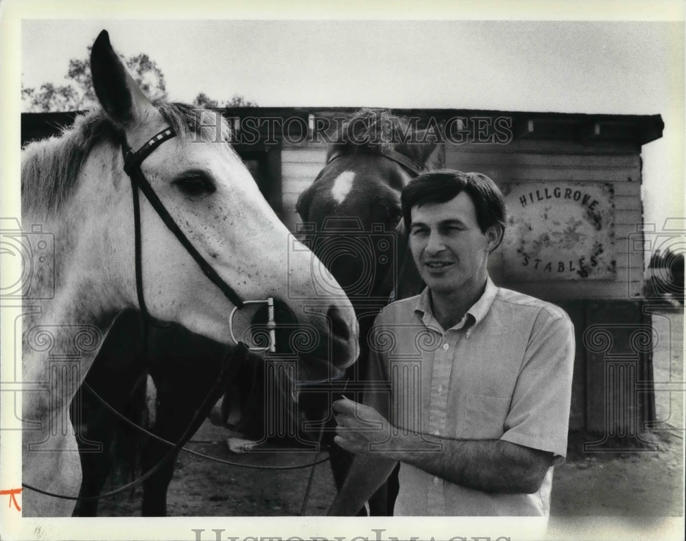 1979 Press Photo Joel Marino Owner of Hillgrove Stables - Historic Images