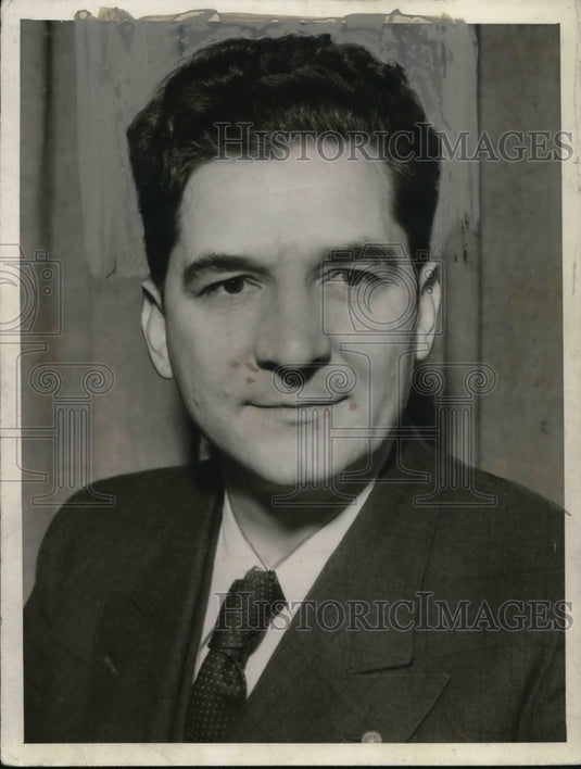 1936 Press Photo Frank J Lausche municipal judge in Cleveland. - Historic Images