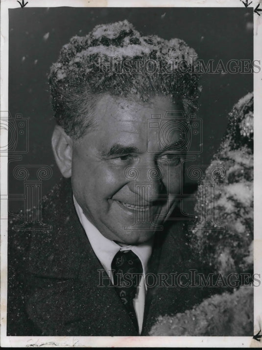 1964 Press Photo Sen. J. Lausche. Karl shot it during Lausche's 1956 campaign - Historic Images