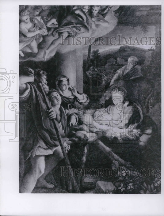 1962 Press Photo C. P. L. Fine Arts Correggio The Holy Night - Historic Images