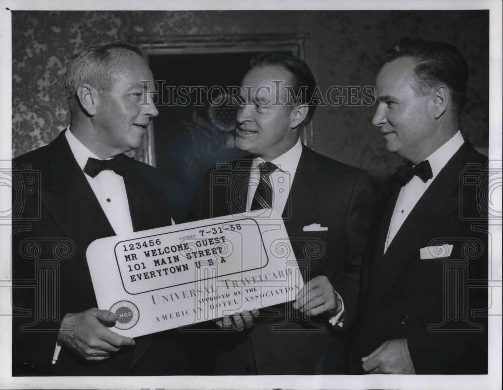 1957, Hotelman Johnson, AHA Pres, Lowe of Carter and Hope - Historic Images