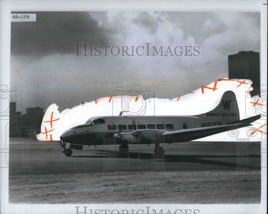 1969 Press Photo Write Airlines 9 Passenger plane - Historic Images