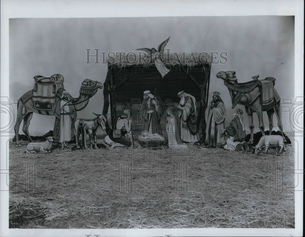 1972, The Christmas manger - Historic Images