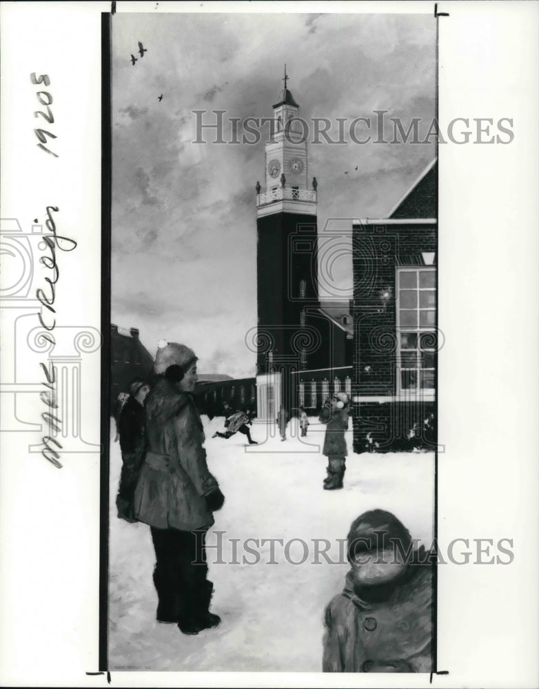 1991 Press Photo Mark Krieger Painting - Historic Images