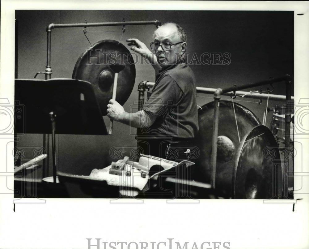 1989 Press Photo Cleveland Orchestra Percussion section - cva34022 - Historic Images