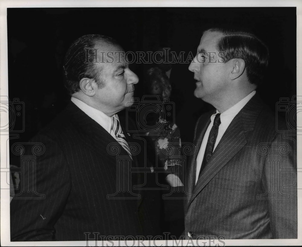 1970 Anthony Calabrezza Sr and Minnesota Sen Walter F Mondale - Historic Images