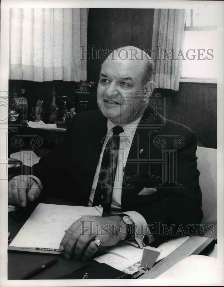 1969 Press Photo Frank W Payne, Euclid Police Chief - cva34448 - Historic Images