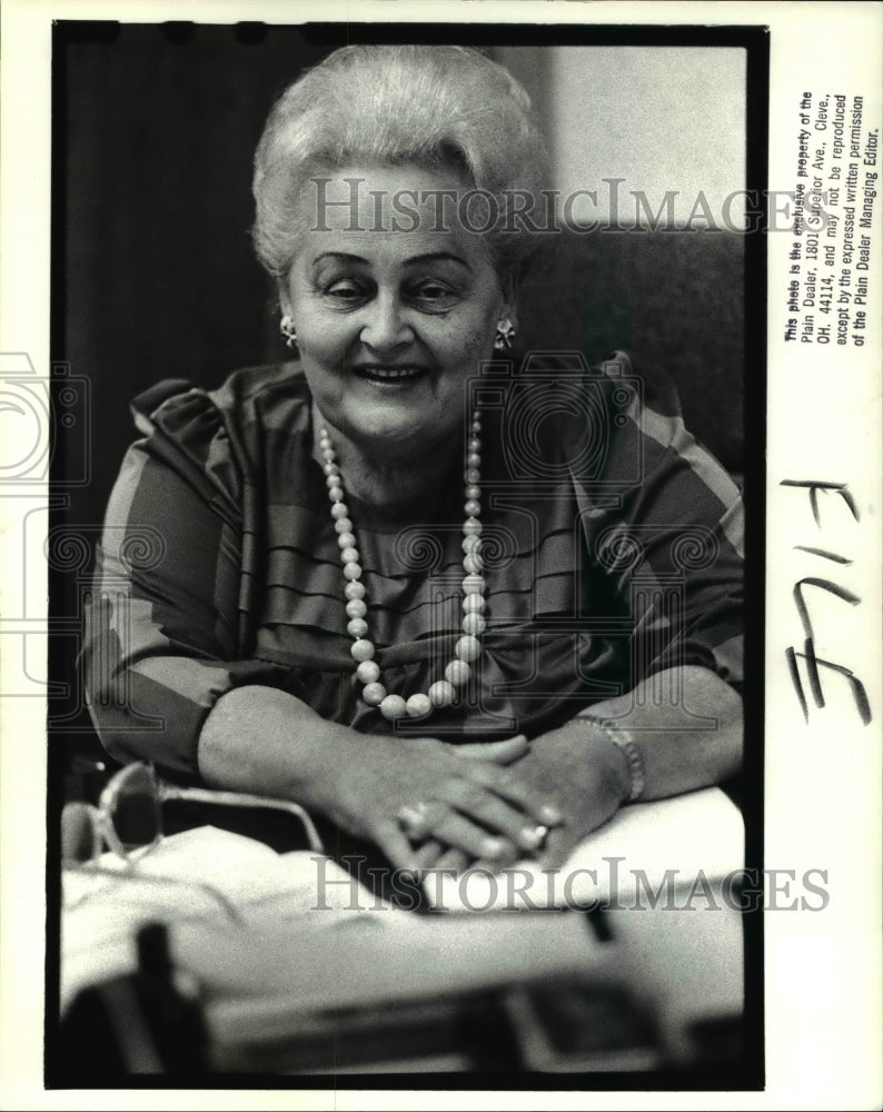 1988 Press Photo Mary Pawlak, Pres of Alliance of Poles of America - cva34498 - Historic Images