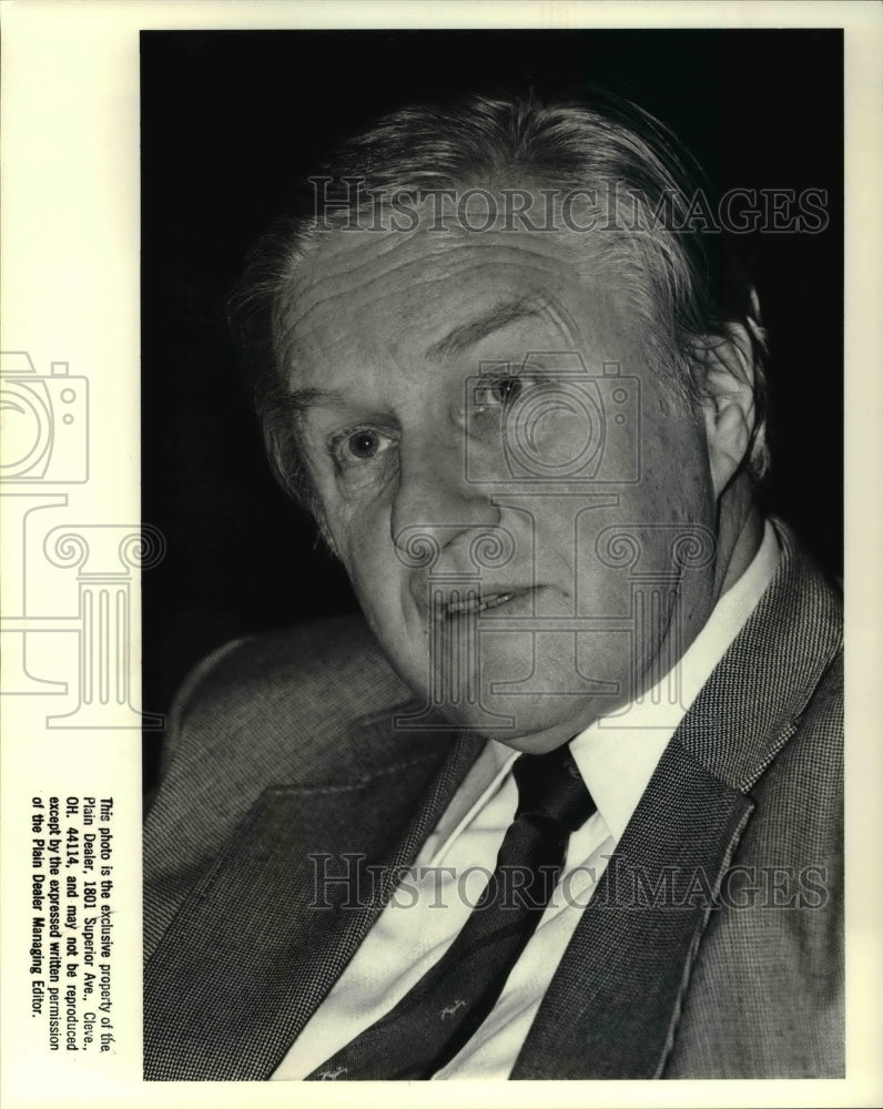 1988 Press Photo Janez Pekleik rector at the University of Ljubljana, Slovenia - Historic Images