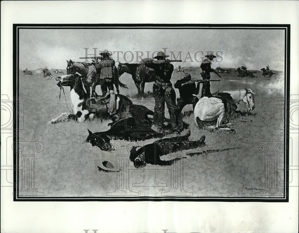 1967 Press Photo A Frederick Remington work of art - Historic Images