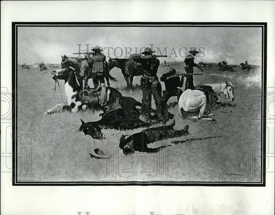 1967 Press Photo A Frederick Remington work of art - Historic Images
