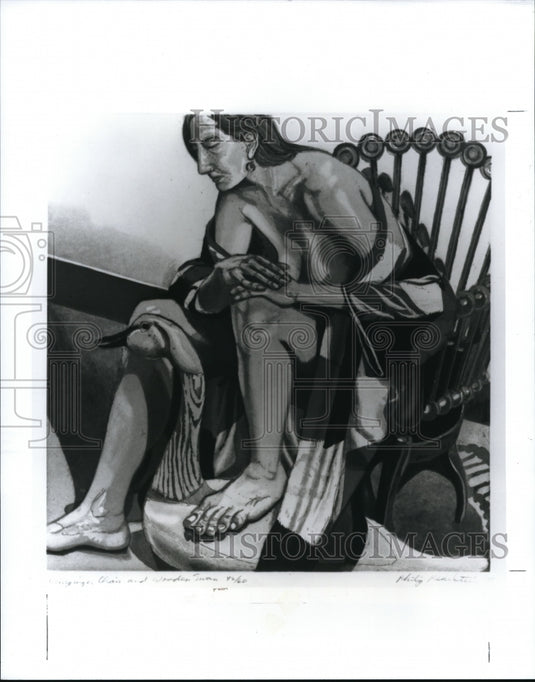 1994 Press Photo Painting by Philip Pearlstein - Historic Images