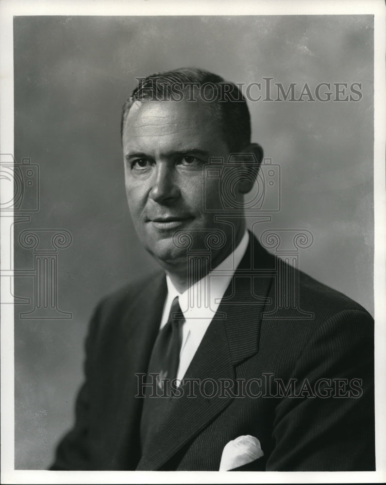 1966 Press Photo Richard Clark McCurdy, President Shell Oil Company - Historic Images