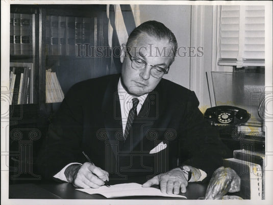 1962 Press Photo United States Representative, William Minshall - cva36722 - Historic Images