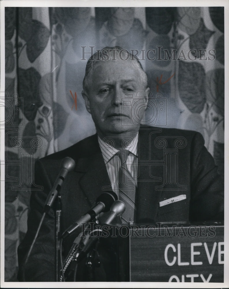 1971, John D. Millett, 16th president of Miami University in Oxford - Historic Images