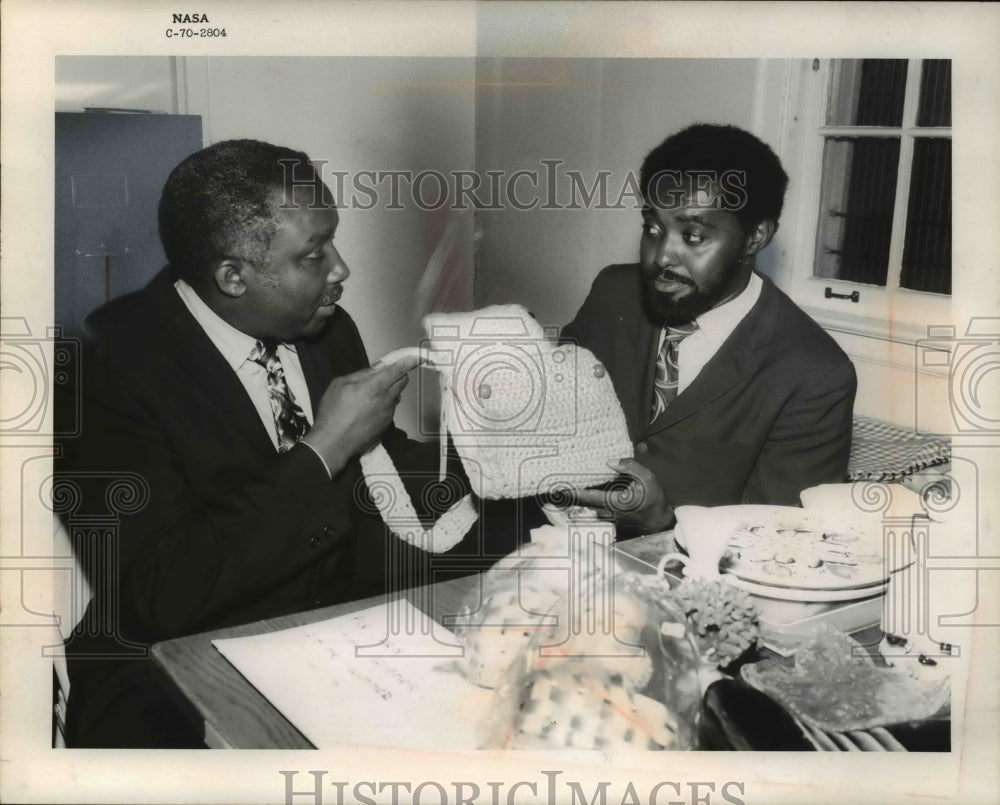1970 Blossom Hill School Supt. William Avery and Jesse Strickland - Historic Images