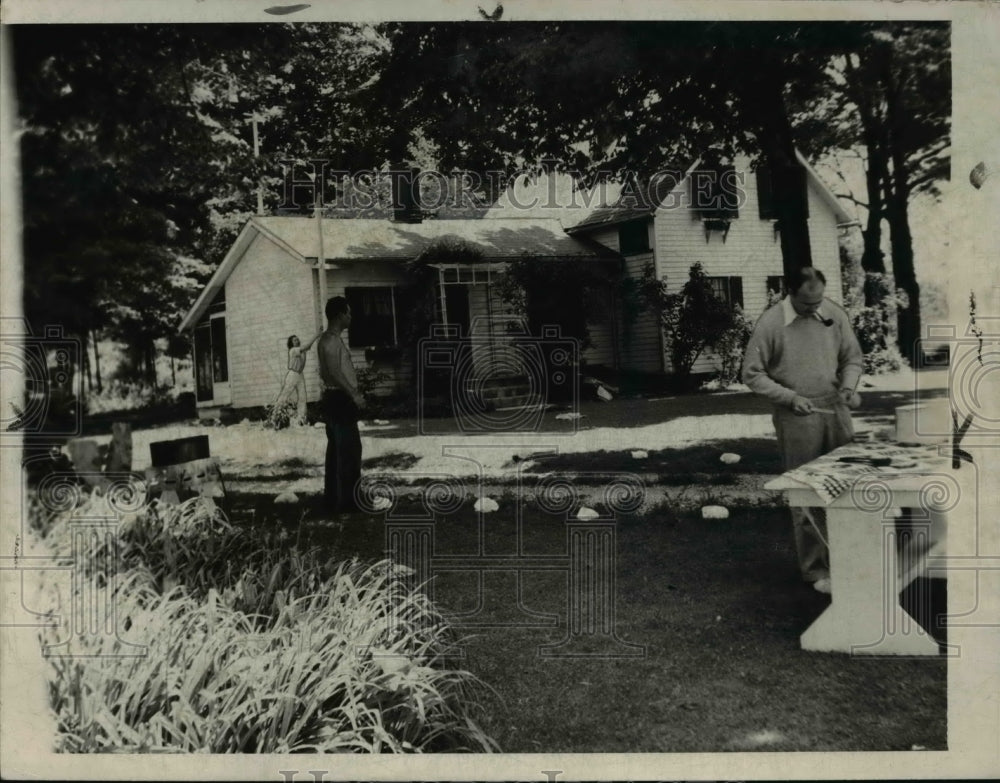 1948 Press Photo William E Minshall&#39;s summer home at Relley&#39;s Island - Historic Images