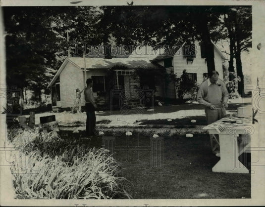 1948 Press Photo William E Minshall's summer home at Relley's Island - Historic Images