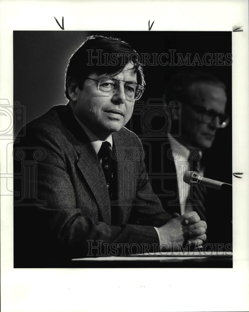 1987 Press Photo Agnar Pytte, President Case Western Reserve University - Historic Images