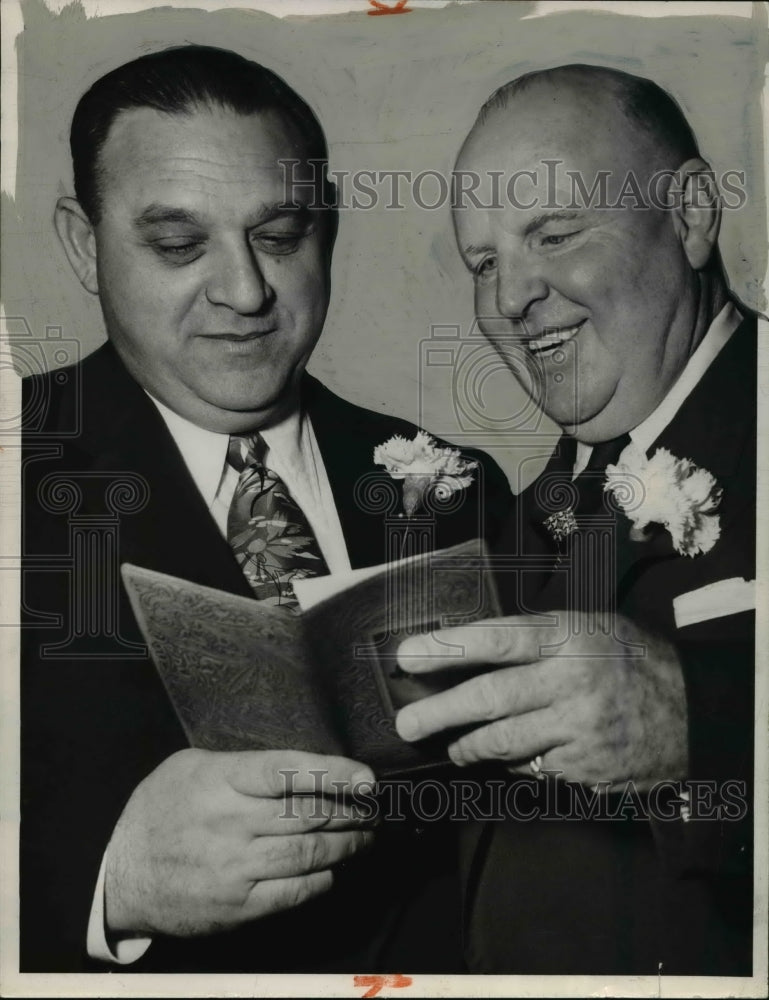 1953 Press Photo Presidents of their Unions :William B Presser & Dave Beck - Historic Images