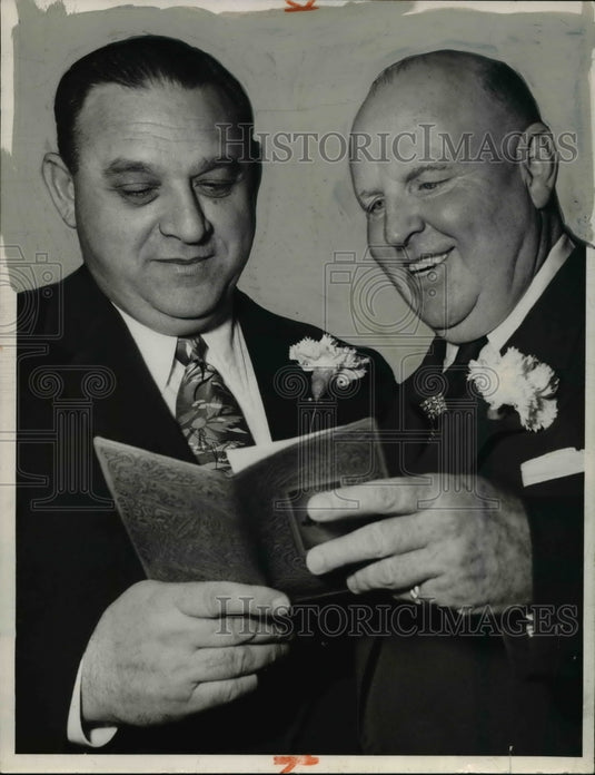 1953 Press Photo Presidents of their Unions :William B Presser & Dave Beck - Historic Images