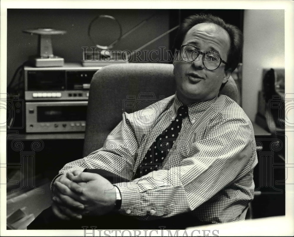 1991, Program Director for WNCX Doug Podell - cva39500 - Historic Images