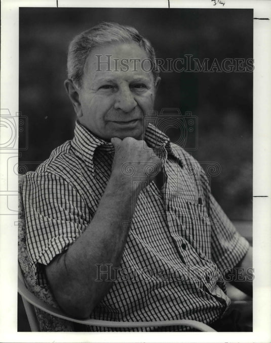 1991 Press Photo WWII POW John N Scozzy is 76 years old-Historic Images